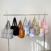 Quilted Single-Shoulder Bag Down Jacket Bag Large Capacity