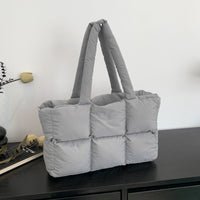 Quilted Single-Shoulder Bag Down Jacket Bag Large Capacity