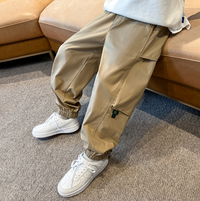 Boys labor pants Spring and Autumn casual fashion brand boy sports pants Children spring pants