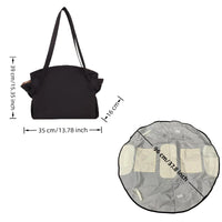 Foldable Travel Duffel Bag + Picnic Blanket - Large Capacity Waterproof Tote for Weekend, Gym & Beach Trips